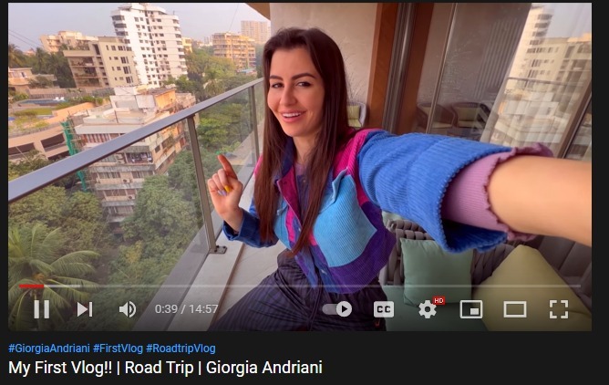 Giorgia Andriani Streams Her First Ever YouTube Vlog; Gives A Glimpse Of Her Exotic Escapade