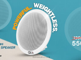 ओका ऑडियो का धमाका! सीलिंग स्पीकर सिर्फ ₹550/- रुपये में और 2 साल की गारंटी के साथ!